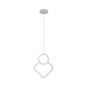 V-TAC VT-7917 12W pendentif LED lustre design rhomboïdal moderne 28*180cm corps blanc 4000K - 15338