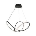 V-TAC VT-7919 Lampadario LED Dimmerabile design moderno 49W a sospensione in Metallo Colore nero 70cm 3000K - 15340