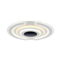 V-TAC VT-7960 Dekorativer 95-W-LED-Kronleuchter, dimmbar, 3D-Effekt mit Fernbedienung, d52 x 5 cm, CCT 3in1, 3000 K + 6500 K – 15358