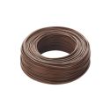 Unipolar electrical cable CPR FS17 450/750 1X4mm² brown - hank 100m