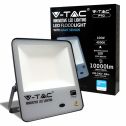 V-TAC PRO VT-117 100W Led sensor day light floodlight chip Samsung smd high lumens day white 4000K slim black body IP65 - SKU 20176