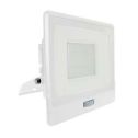 V-TAC VT-158S 50W pir sensor floodlight LED SMD chip samsung cold white 6500K slim white body Inbuilt junction Box IP65 - SKU 20279