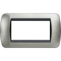 Rahmen Living International 4 Module - Stahl gebürstet L4804ACS