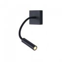 V-TAC PRO VT-2903 wall lamp sconce hotel led cob cree 3W warm white 3000K flexible body black IP20 - 211485