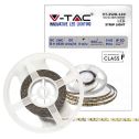 V-TAC VT-3528 Striscia led 600LED 3528 strip 5Mt 8W/mt luce bianco caldo 3000k 8mm 120led/mt IP20 sku 212025