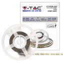 V-TAC VT-3528 120LED/mt smd3528 strip 5Mt 8W/mt 12V lumière blanche naturelle 4000k IP20 - SKU 212042