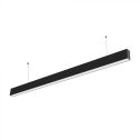 V-TAC PRO VT-7-40 Plafonnier LED suspendu linéaire puce Samsung SMD 40W 4000K aluminium noir connectable - sku 21374