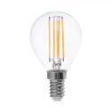 V-TAC VT-1996 LED bulb 4W E14 mini globe filament drop warm white 3000K - SKU 214300