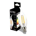 V-TAC VT-1997 LED candle filament lamp bulb 4W E14 100LM/W natural white 4000K - 214429