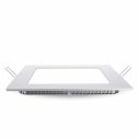 V-TAC VT-607SQ mini pannello LED da incasso quadrato 6W bianco + alimentatore luce bianco freddo 6400K SKU 214865