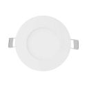 V-TAC VT-307RD Mini Pannello LED 3W da incasso rotondo 130LM 120° con alimentatore luce bianco caldo 3000k - sku 216292