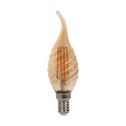 V-Tac VT-1947 Wind blow bulb LED Glass twisted lamp Amber 4W E14 filament 2200K - 217116