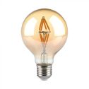 V-TAC VT-2004 Led bulb E27 4W G80 filament globe vintage effect amber light 2200k - 217148