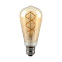 V-TAC VT-2065-N Ampoule LED E27 5W ST64 filament effet vintage couleur ambre clair 1800K - 217218