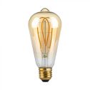 V-TAC VT-2066 Lampadina led 5W E27 ST64 filamento effetto vintage colore ambrato luce 1800K - 217220