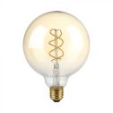 V-Tac VT-2085 Lampadina led globo 4.8W dimmerabile E27 G125 a filamento ambrato effetto Vintage 1800K - 217415