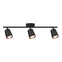 V-TAC VT-818 Lampe Led 15W triple spot mural noir lustre orientable blanc naturel 4000K - SKU 218259