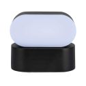 V-TAC VT-816 6W adjustable oval LED wall lamp 120LM/W black color warm white 3000K IP65 - SKU 218288