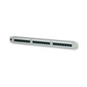 Patch-panel 24-Ports UTP CAT5E 1 Einheit farbe grau für 19" Rackschrank Fanton 23422