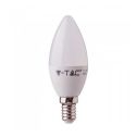 V-Tac VT-255 Lampada LED Chip Samsung 4,5W E14 candela bianco naturale 4000K  - SKU 259