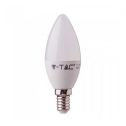 V-Tac VT-255 Lampada LED Chip Samsung 4,5W E14 candela bianco freddo 6400K  - SKU 260