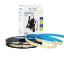 V-TAC Kit bande LED strip led COB 24V 421LEDs/m 5m blanc chaud 3000K IP20 + alimentation stabilisée - SKU 2676