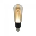 V-Tac VT-2245 5W LED Tubular Vintage T60 linear Filament Amber Glass E27 2200K – SKU 2749