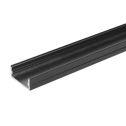 Profilé aluminium V-TAC 2Mt pour bande led installation plafond couleur noire sku 2876