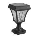 V-TAC VT-983 2W LED solar garden stand lamp light 110LM color change 3IN1 switch black body waterproof IP65 - SKU 2890