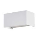 V-TAC VT-8125 24W LED wall lamp satin white aluminum soft light 110° rectangular outdoor IP65 warm white light 3000k sku 2975