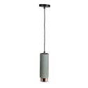 V-TAC VT-864 Lampadario portafaretto pendente in gesso grigio con bordo metallo cromato oro rosa per 1xGU10-GU5.3 - sku 3130