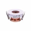 V-TAC VT-873 GU10-GU5.3 Fitting White+Rose Gold round 15°Adjustable twist to open for Spotlights - SKU 3159