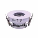 V-TAC VT-873 Plafond Rond blanc+chrome réglable 15° twist to open pour Spotlights LED GU10-GU5.3 - SKU 3160