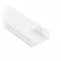 V-TAC VT-8108-W Profilo in alluminio colore bianco da 2M milky cover per striscia LED - sku 3367