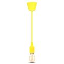 V-TAC VT-7228 Dekorativer Lampenhalter aus Silikon 1MT E27 Anschluss gelbe Farbe Sku 3485