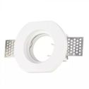 V-TAC VT-764 Led Gips Einbau Einbau Rund GU10 / GU5.3 Φ100mm White Body Spotlight sku 3650