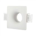 V-TAC VT-714SQ GU10-GU5.3 Housing square GYPSUM for Spotlights - SKU 3674