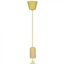 V-TAC VT-7668 Lumière Pendant 1MT E27 lampe béton Ф50mm IP20 jaune - sku 3745