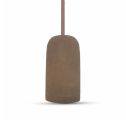 V-TAC VT-7668 Concrete pendant lamp Light V-TAC 1MT Holder E27 brown - SKU 3749