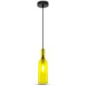 V-TAC VT-7558 LED decorative glass bottle chandelier 1MT E14 socket Ф72mm yellow color sku 3773