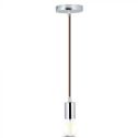 V-TAC VT-7338 Pendant chandelier 1MT E27 metal with brown colored cable Ф39mm IP20 - SKU 3784