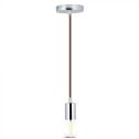 V-TAC VT-7338 Pendant chandelier 1MT E27 metal with brown colored cable Ф39mm IP20 - SKU 3784