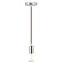 V-TAC VT-7338 Lampadario a sospensione 1MT E27 in metallo con cavo colorato marrone Ф39mm IP20 - SKU 3784