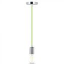 V-TAC VT-7338 Pendant chandelier 1MT E27 in metal with green colored cable Ф39mm IP20 - SKU 3785
