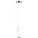 V-TAC VT-7338 Lustre suspendu 1MT E27 en métal avec câble de couleur verte Ф39mm IP20 - SKU 3785