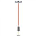 V-TAC VT-7338 Lampadario a sospensione 1MT E27 in metallo con cavo colorato arancione Ф39mm IP20 - SKU 3788