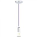 V-TAC VT-7338 Pendant chandelier 1MT E27 metal with purple colored cable Ф39mm IP20 - SKU 3790