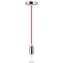 V-TAC VT-7338 Lampadario a sospensione 1MT E27 in metallo con cavo colorato fucsia Ф39mm IP20 - SKU 3792