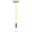 V-TAC VT-7338 Lustre suspendu 1MT E27 en métal avec câble de couleur jaune Ф39mm IP20 - SKU 3793