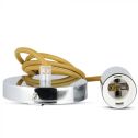 V-TAC VT-7338 Lampadario a sospensione 1MT E27 in metallo con cavo colorato beige Ф39mm IP20 - SKU 3794